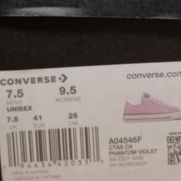 Converse Women's Pink Canvas Sneakers - Picture 9 of 9